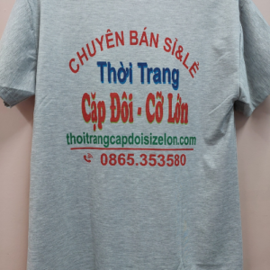 Áo thun cổ tròn in